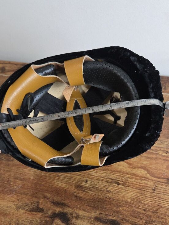 Vintage Vel Pro Equestrian Black Velvet Riding Jockey Hat